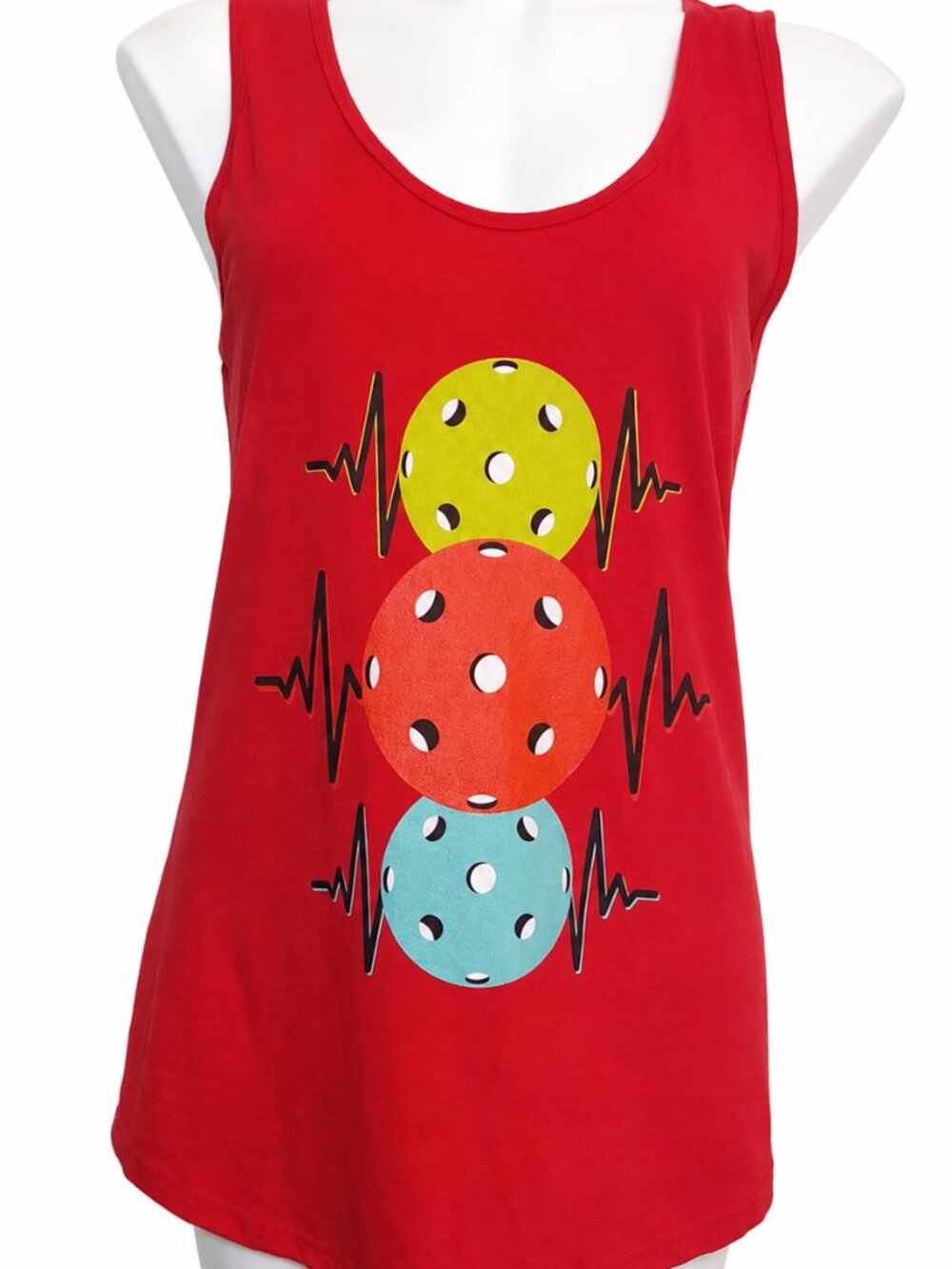 Medium Cotton Graphic Pickleball Tank top Game Day Sporty Athletic Activewear